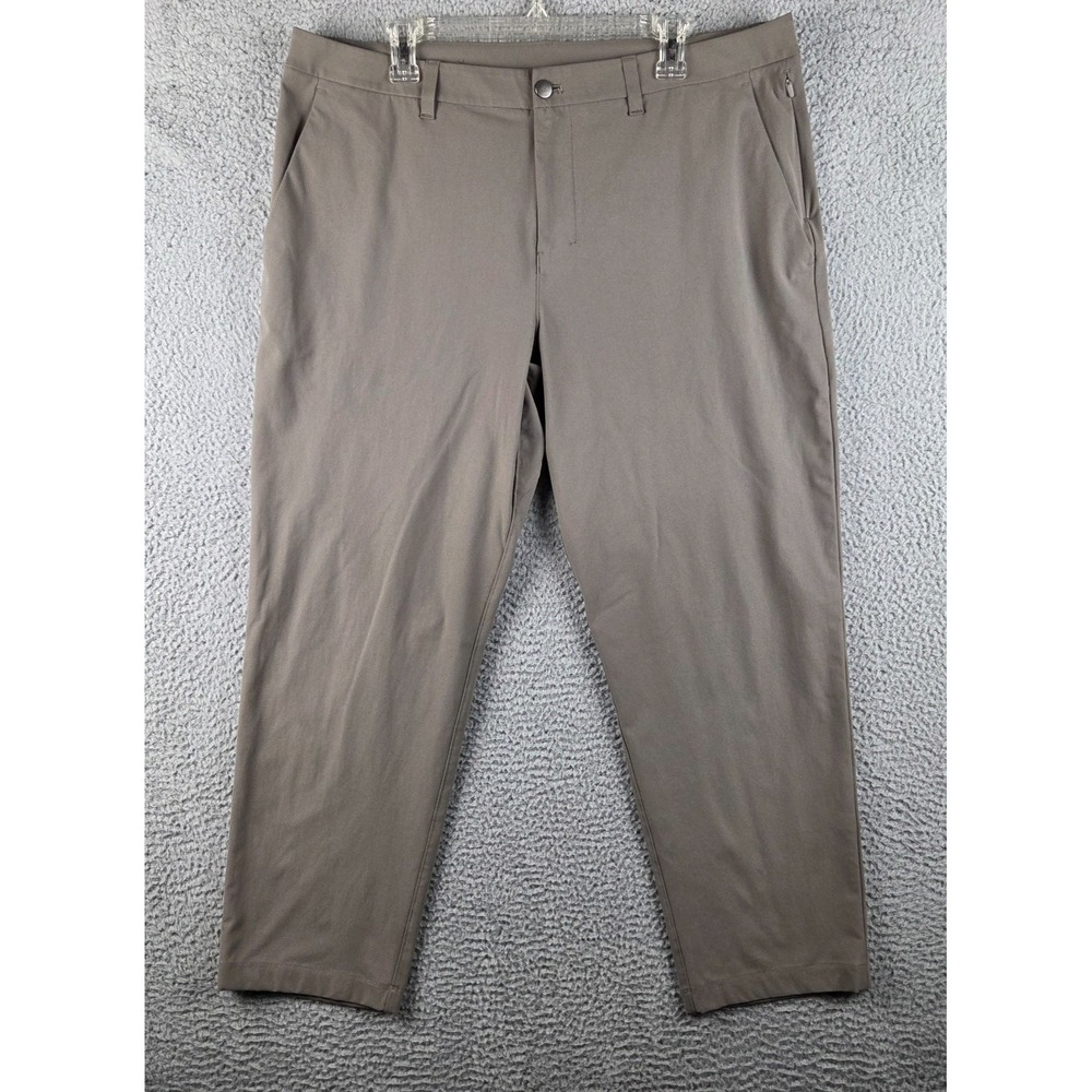 Lululemon ABC Pants Mens 38 (39x28) Brown Classic Stretch Warpstreme LM5AR2S